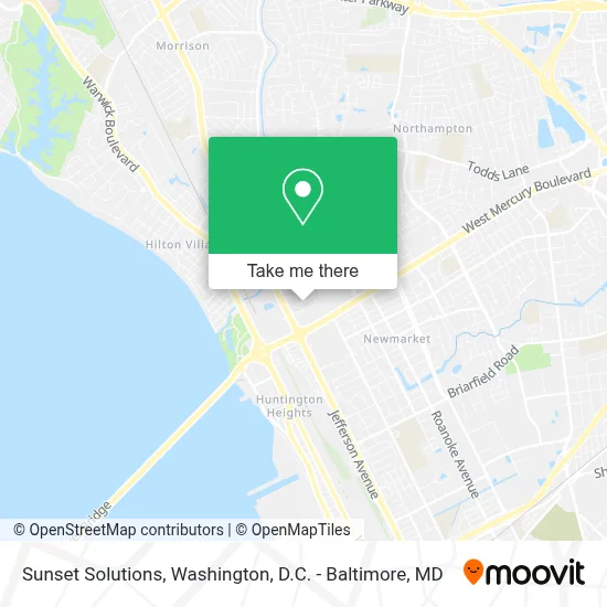 Sunset Solutions map