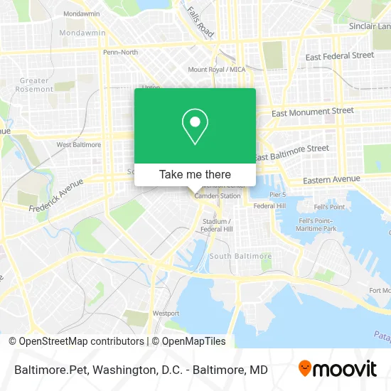Baltimore.Pet map