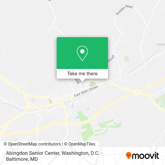 Abingdon Senior Center map