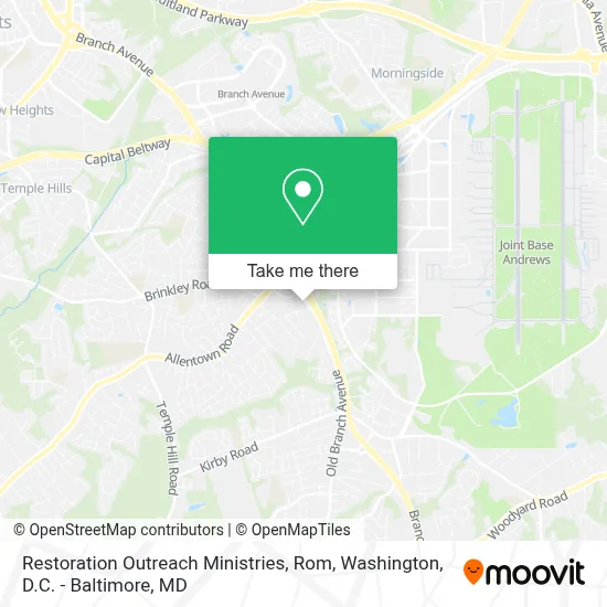 Restoration Outreach Ministries, Rom map