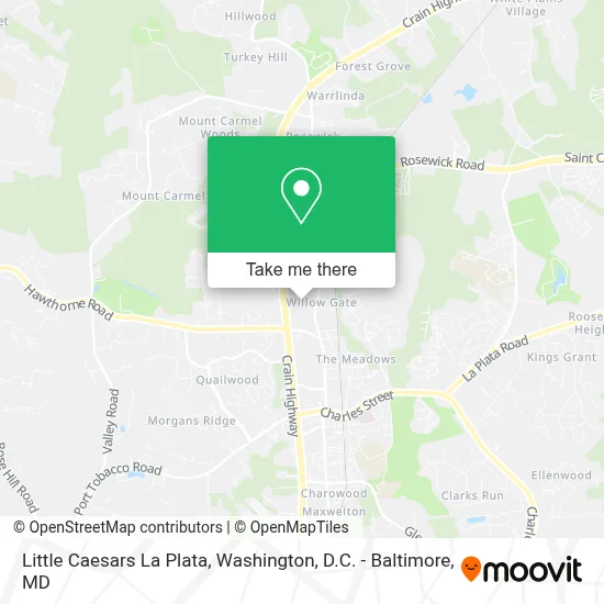 Little Caesars La Plata map