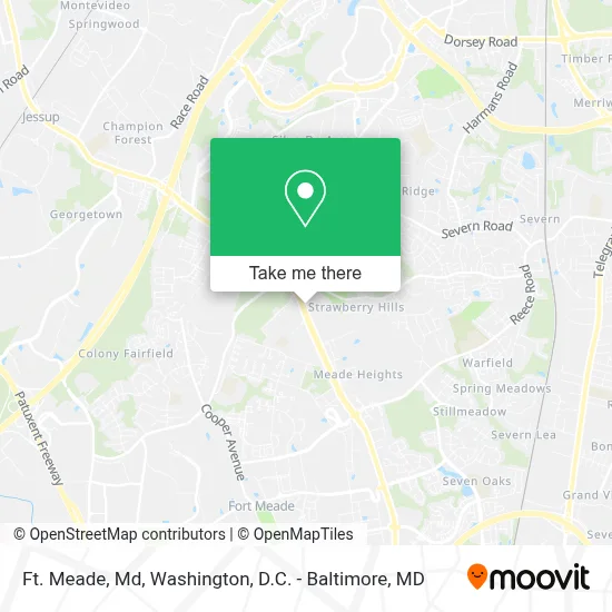 Ft. Meade, Md map
