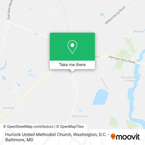 Hurlock United Methodist Church map
