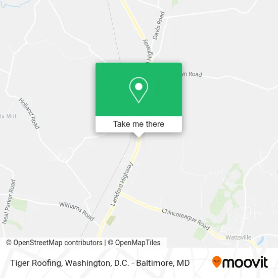 Tiger Roofing map