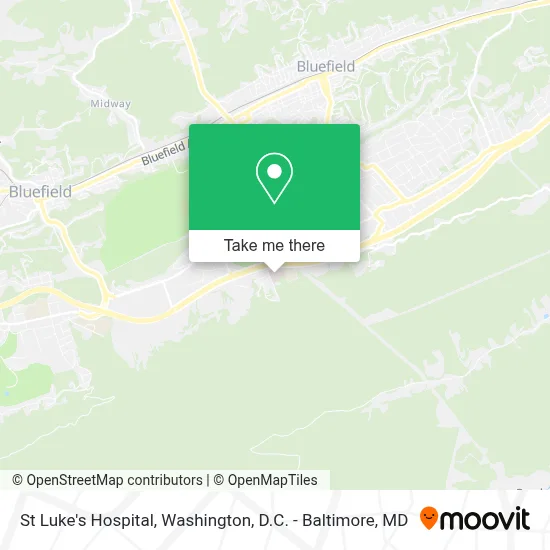 St Luke's Hospital map