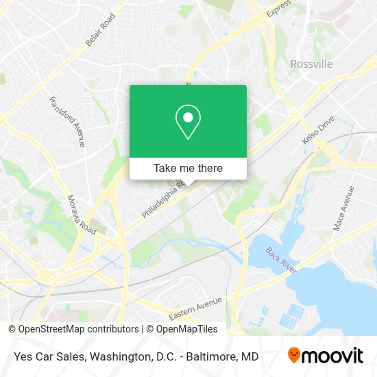 Yes Car Sales map