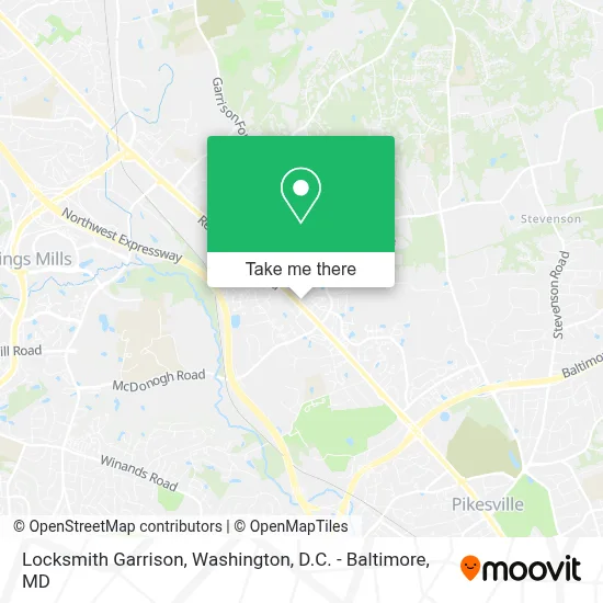 Locksmith Garrison map