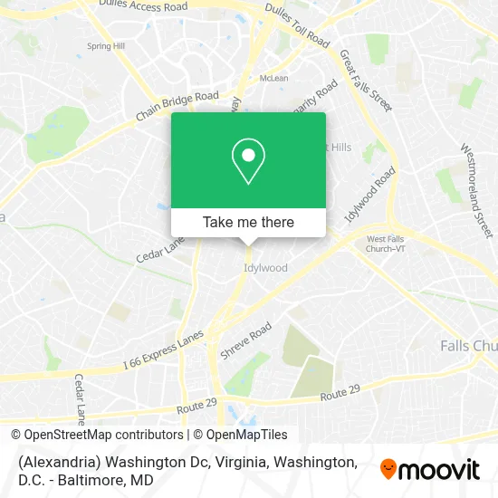 (Alexandria) Washington Dc, Virginia map