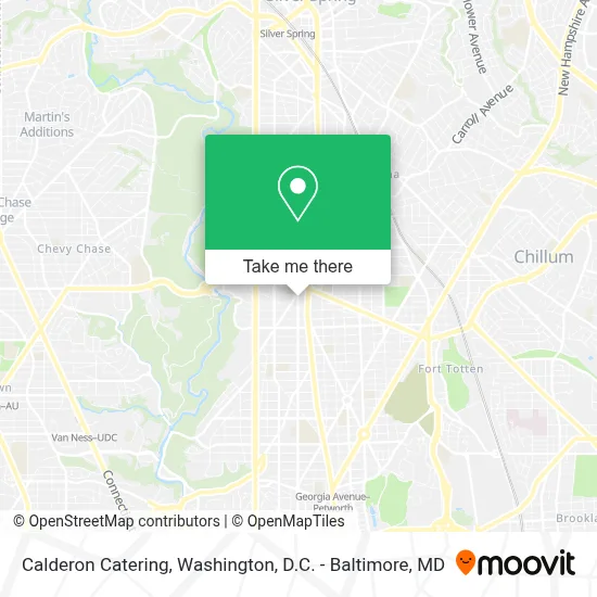 Calderon Catering map
