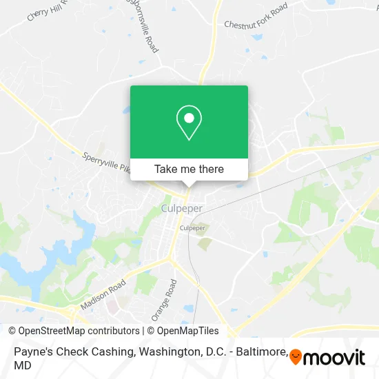 Payne's Check Cashing map