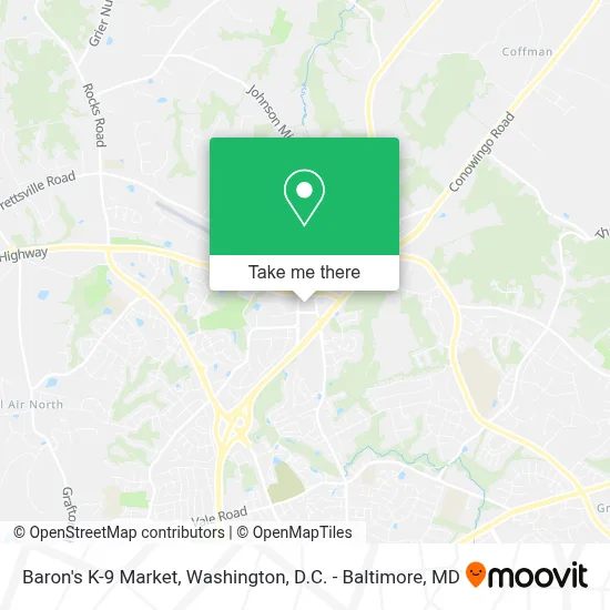 Baron's K-9 Market map