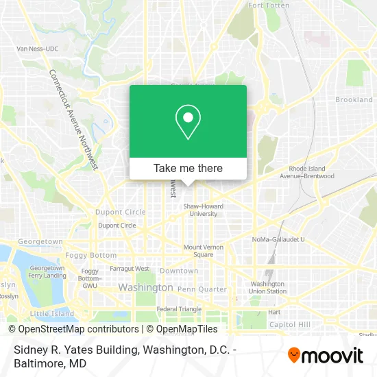 Sidney R. Yates Building map
