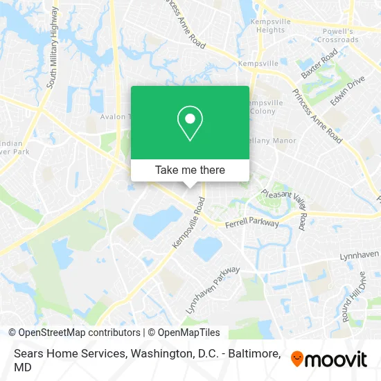 Sears Home Services map