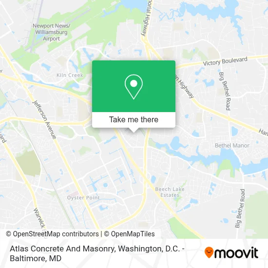 Atlas Concrete And Masonry map