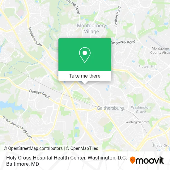 Holy Cross Hospital Health Center map