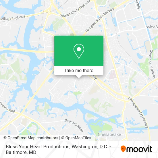 Bless Your Heart Productions map