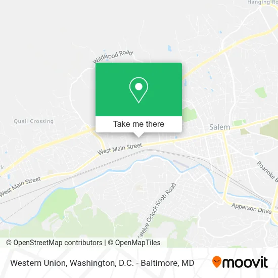 Western Union map