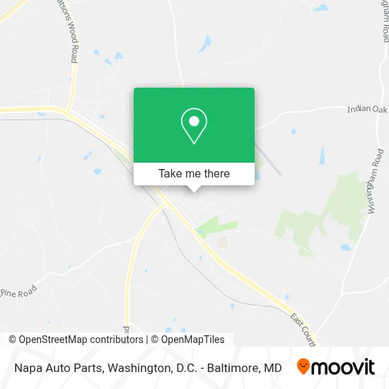 Napa Auto Parts map