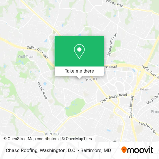 Chase Roofing map