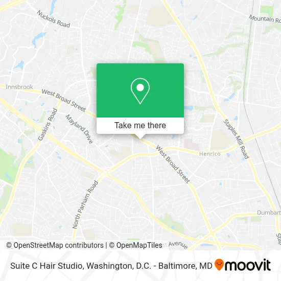 Suite C Hair Studio map