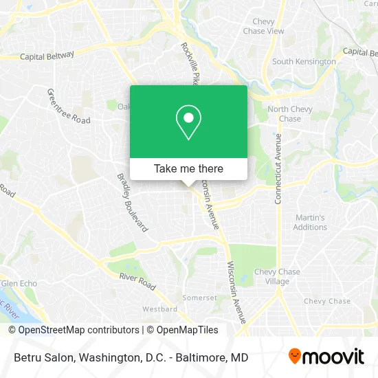Betru Salon map