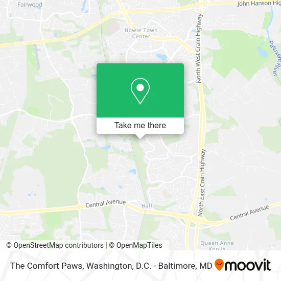 The Comfort Paws map