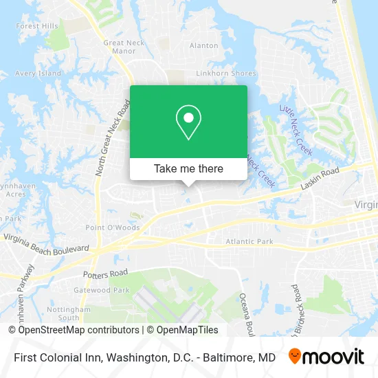 First Colonial Inn map