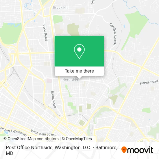 Post Office Northside map