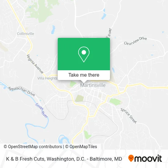 K & B Fresh Cuts map