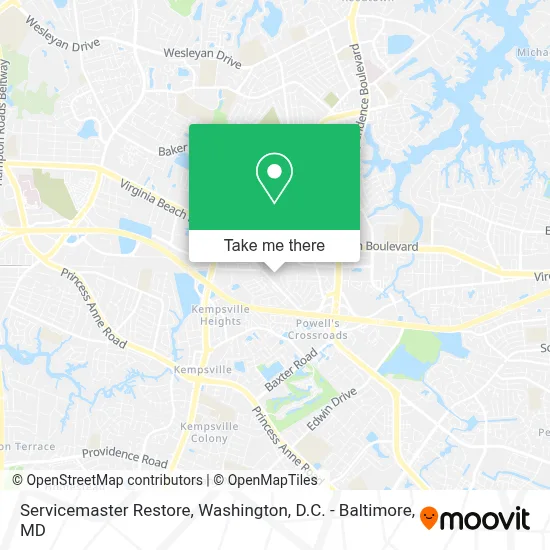 Servicemaster Restore map