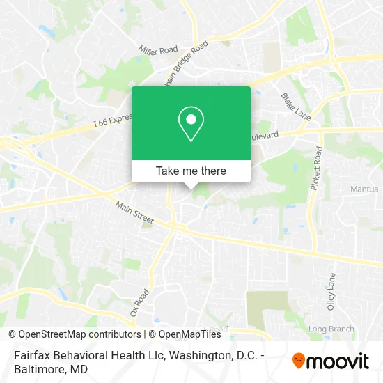 Fairfax Behavioral Health Llc map