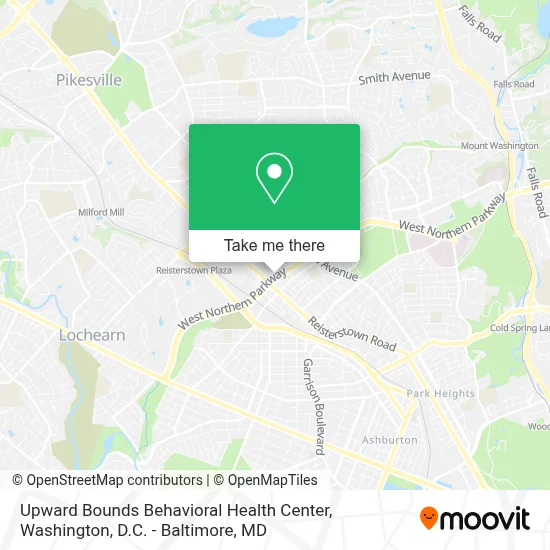 Upward Bounds Behavioral Health Center map