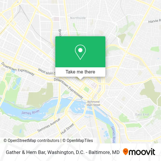 Gather & Hem Bar map