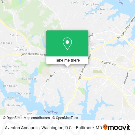 Aventon Annapolis map