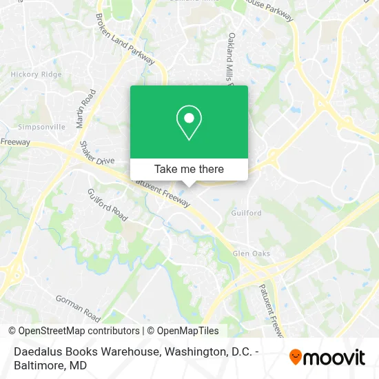 Daedalus Books Warehouse map