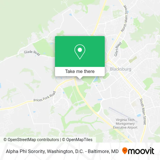 Alpha Phi Sorority map