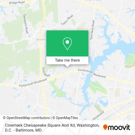 Cinemark Chesapeake Square And Xd map