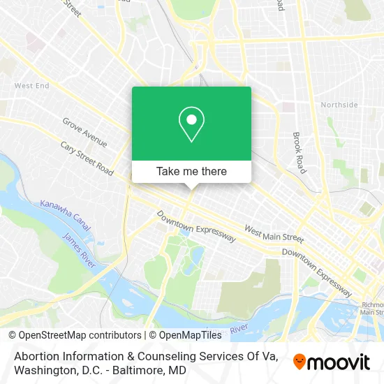 Abortion Information & Counseling Services Of Va map