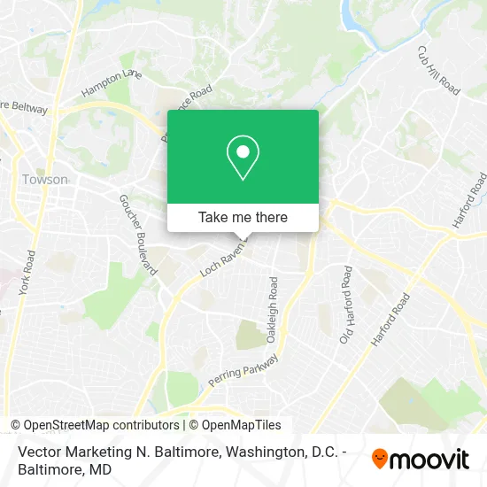 Vector Marketing N. Baltimore map
