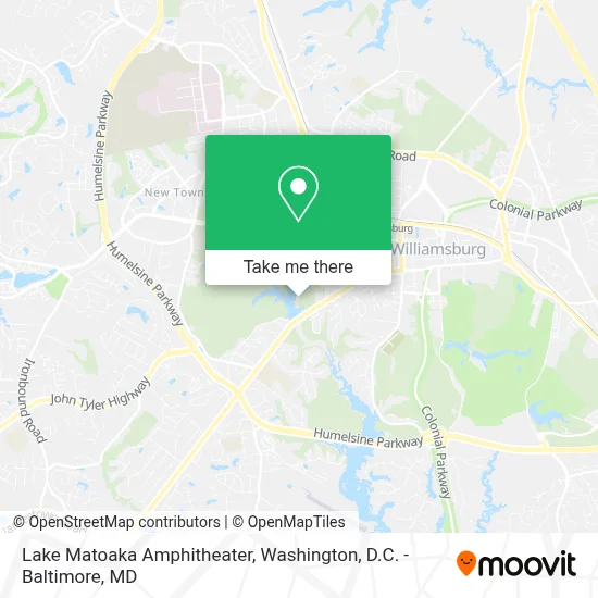 Lake Matoaka Amphitheater map