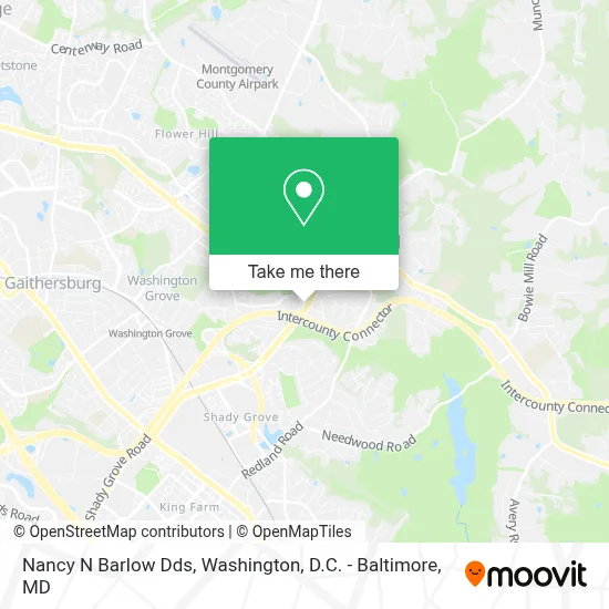 Nancy N Barlow Dds map