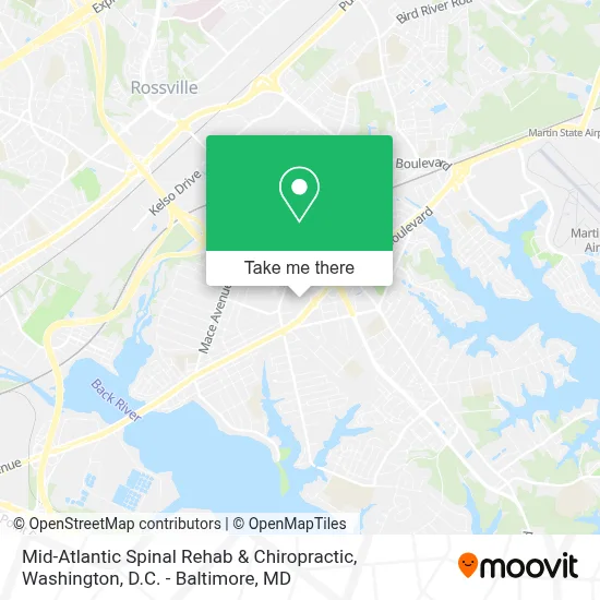 Mid-Atlantic Spinal Rehab & Chiropractic map