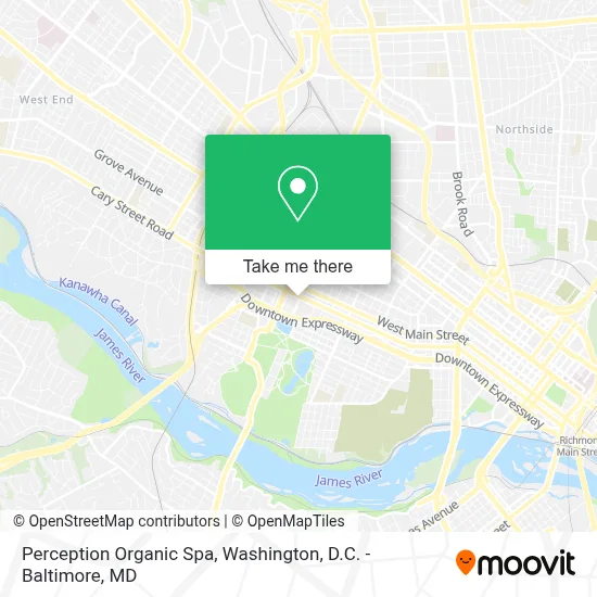 Perception Organic Spa map