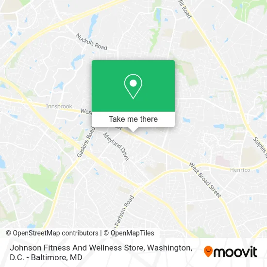 Johnson Fitness And Wellness Store map