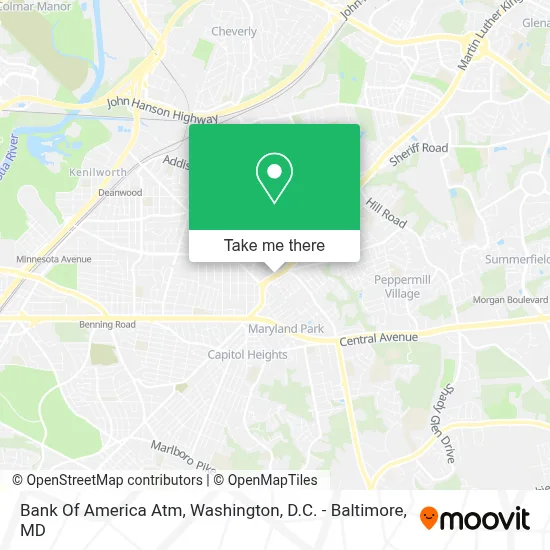 Bank Of America Atm map