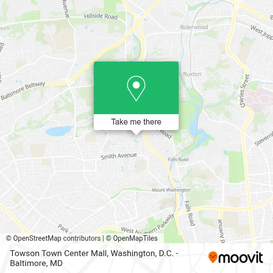 Towson Town Center Mall map