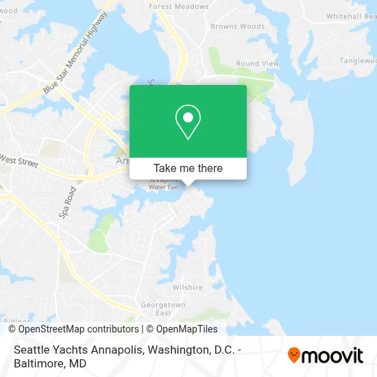 Seattle Yachts Annapolis map