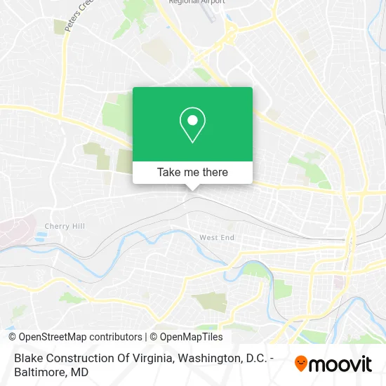 Blake Construction Of Virginia map