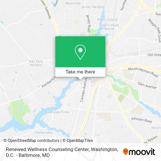 Renewed Wellness Counseling Center map