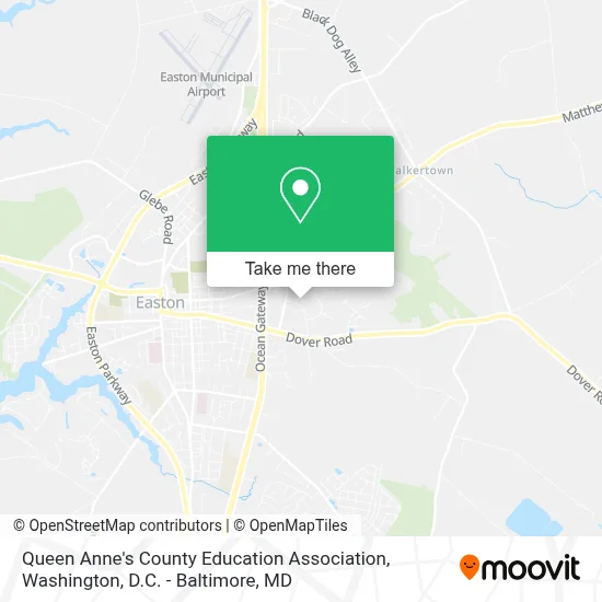 Queen Anne's County Education Association map